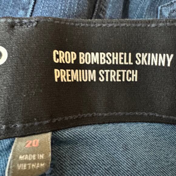 Torrid Crop Bombshell Skinny Premium Stretch High-Rise Jean Size 20 NWT - Picture 11 of 16